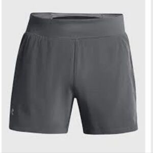 Under Armour Grey 7 In Athletic Shorts with SpeedPocket Technology